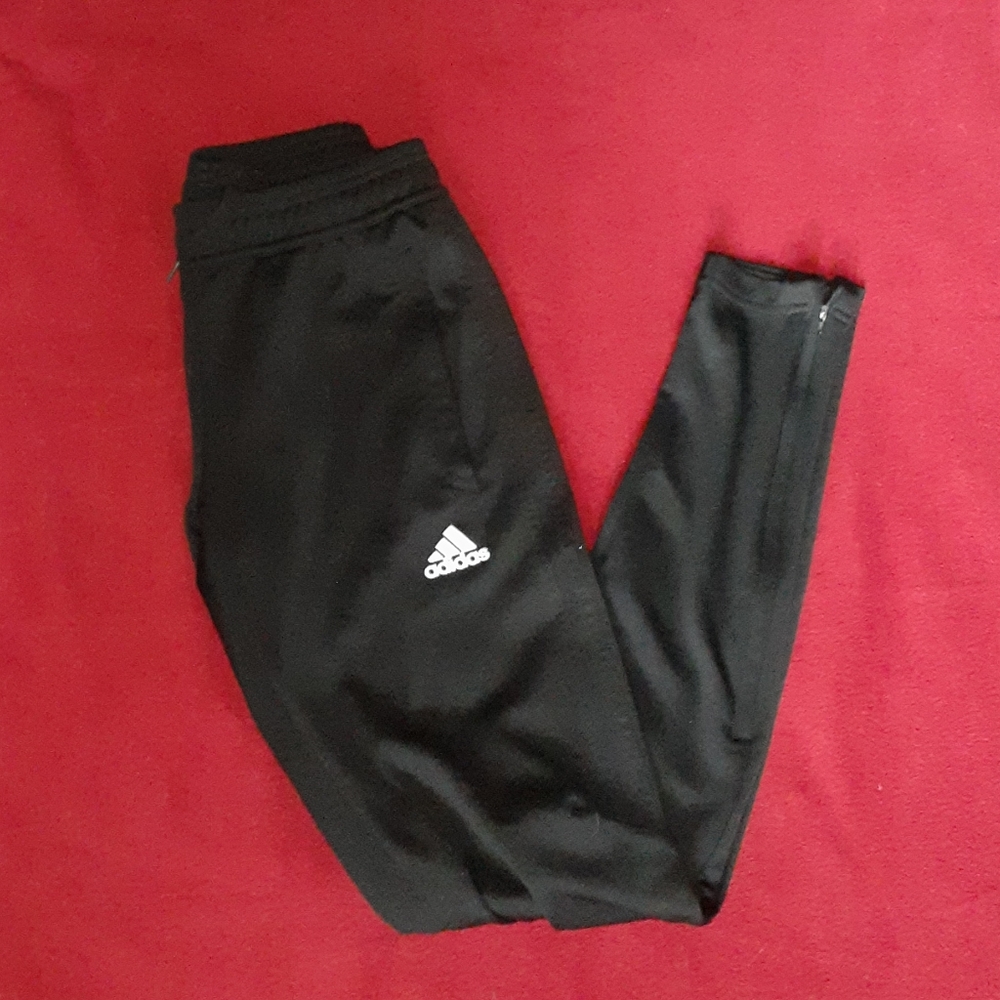 Adidas Tri striped joggers with zipper